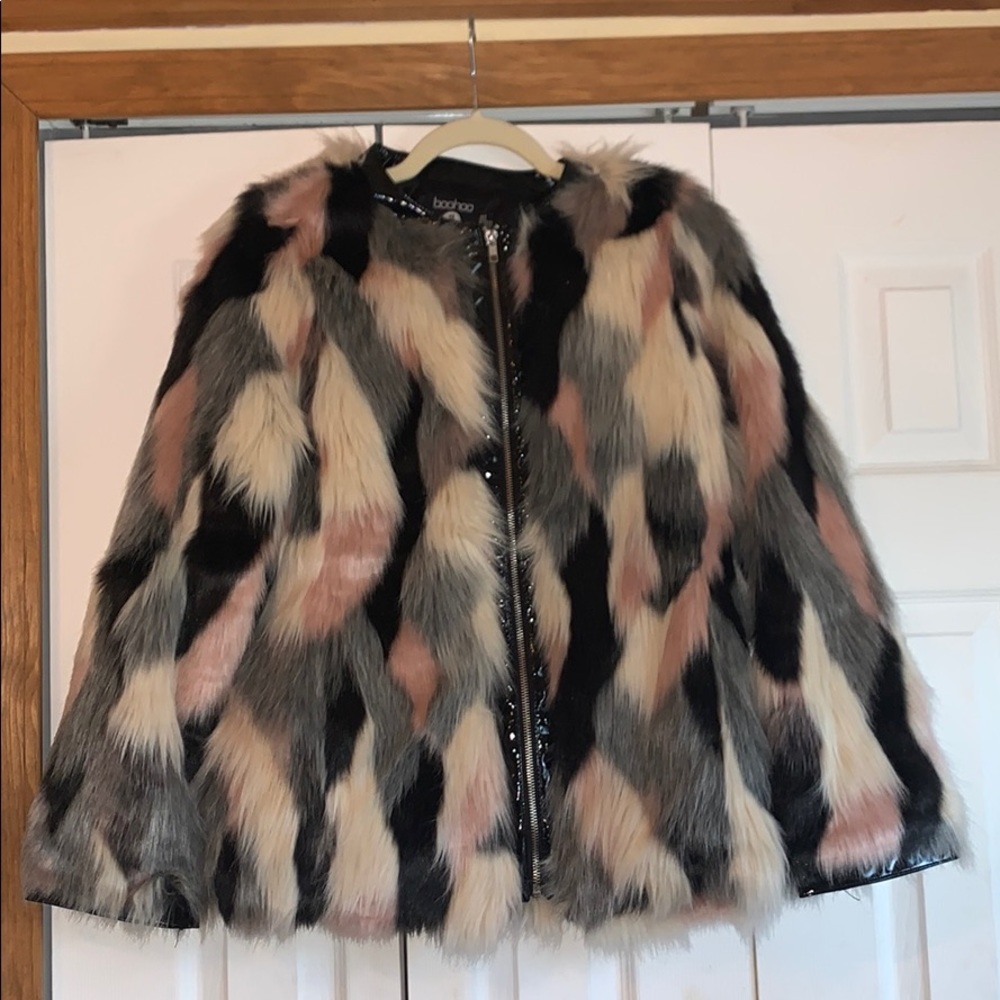 Furry boohoo jacket